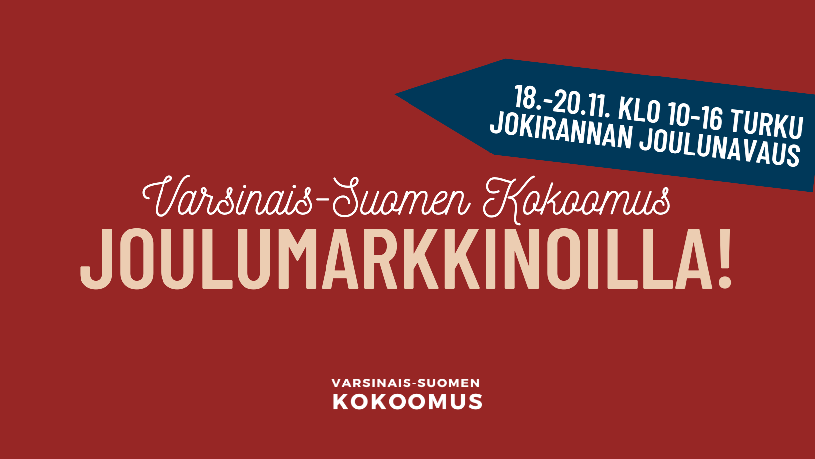 Varsinais-Suomen Kokoomus jokirannan joulunavaus markkinoilla Turussa!   09:00  16:00