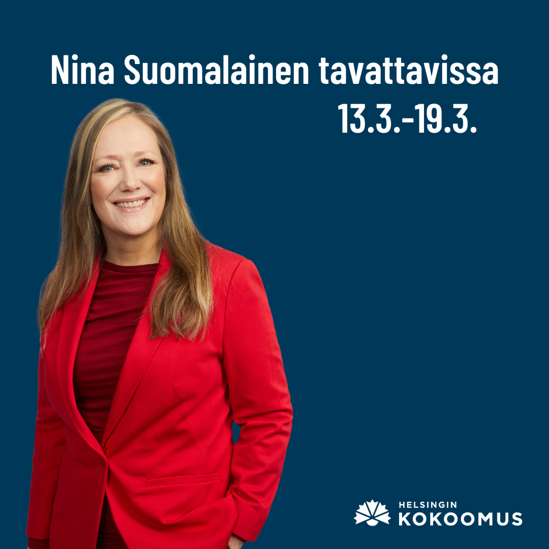 Nina Suomalainen tavattavissa .3.  09:00  22:00